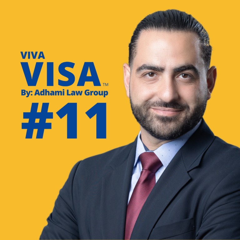 Kousha Adhami discussing SIJS petitioner eligibility requirements on the Viva Visa podcast, Episode 11, emphasizing the diversity of eligible petitioners and the importance of appropriate court jurisdiction